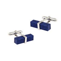 Manschettenknöpfe Herr in Silber Lapislazzulo 345 LAP GEM